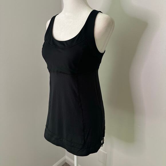 Lululemon Run Tame Me black pinstripe sleeveless tank top - Picture 3 of 9